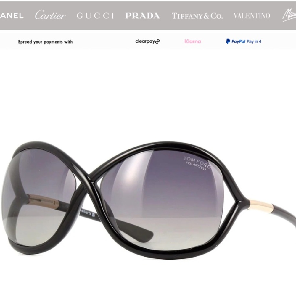 Tom ford Whitney sunglasses with extra black gradient lens